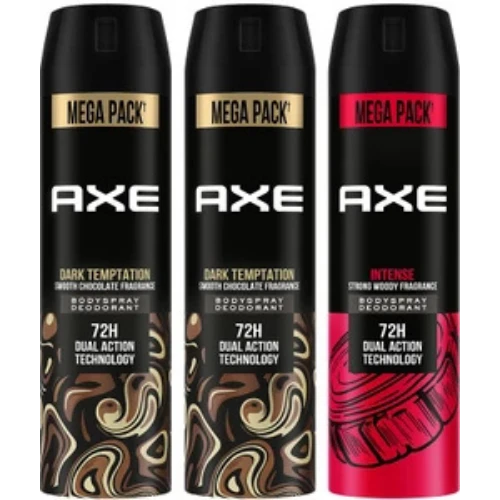 AXE Dark Temptation and Intense Deodorant Spray - For Men
